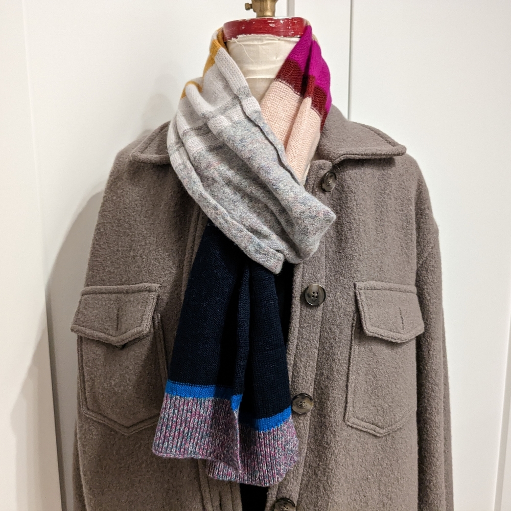 Sonia by Sonia Rykiel wool blend stripe scarf
